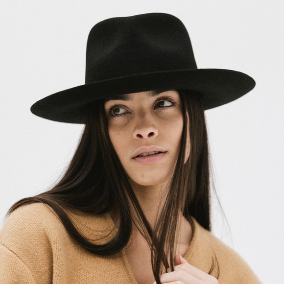 NWOT GIGI PIP Zephyr Rancher in Black / M/L 59 with Triple Strand Band in Brown - Picture 1 of 13